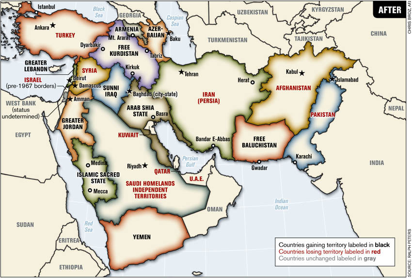 The Empire's New Middle East Map: ethnic cleansing and petroleum geography